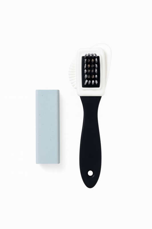 Pack daim (brosse en laiton + gomme à daim)